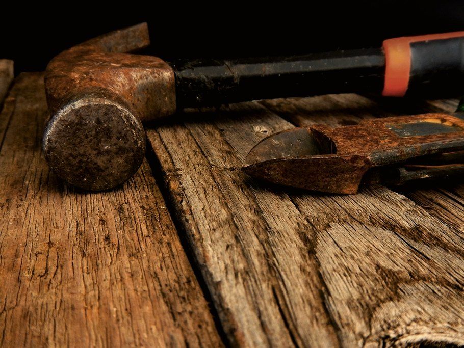 Tools on the workbench